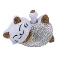 thumbnail image 2 of Decoración INTERIOR De Diamantes De Imitación De Gato De La Suerte Para Coche, Estatuilla De Adorno Para Tablero De Consola Central UNIVERSAL, Gato, 2 of 7