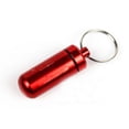 thumbnail image 1 of Caja de píldoras de viaje al aire prueba de agua Titular de almacenamiento Contenedor Llavero Rojo Yuyangstore Pill Fob Pill Case Pill Box Pill Holder Aleación de aluminio A prueba de agua Hermético con llavero, 1 of 4