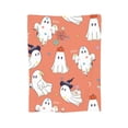 thumbnail image 7 of DouZhe Ultra-Soft Micro Fleece Lightweight Flannel Bed Blanket, Magical Cute Happy Ghosts Print Cozy Warm Throw Blankets, 80"x60", 7 of 7