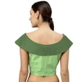 thumbnail image 3 of eloria Women's Blouse Boat Neck Filler Multicolor Sleeveless Top Color: Green | Size: 38, 3 of 6