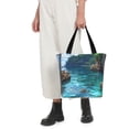 thumbnail image 5 of Honeii Tropical Paradise Window View Print Women Top Handle Satchel Handbags,Fashion Handbag,Messenger Tote Bag Purse for Women,Shoulder Bag Handbag for Travel, Work, 5 of 6