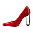 thumbnail image 3 of Ninety Union Pandora Geometric Metal Heel Pump, Red, 4, 3 of 5