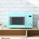 thumbnail image 3 of Nightcore Countert Horno microondas retro, grande 0.7 pies cúbicos, 700 vatios, encimera de acero laminado en frío con ajuste de tiempo, placa giratoria de vidrio, cocina preprogramada, 18"(L)×14"(W)×, 3 of 5