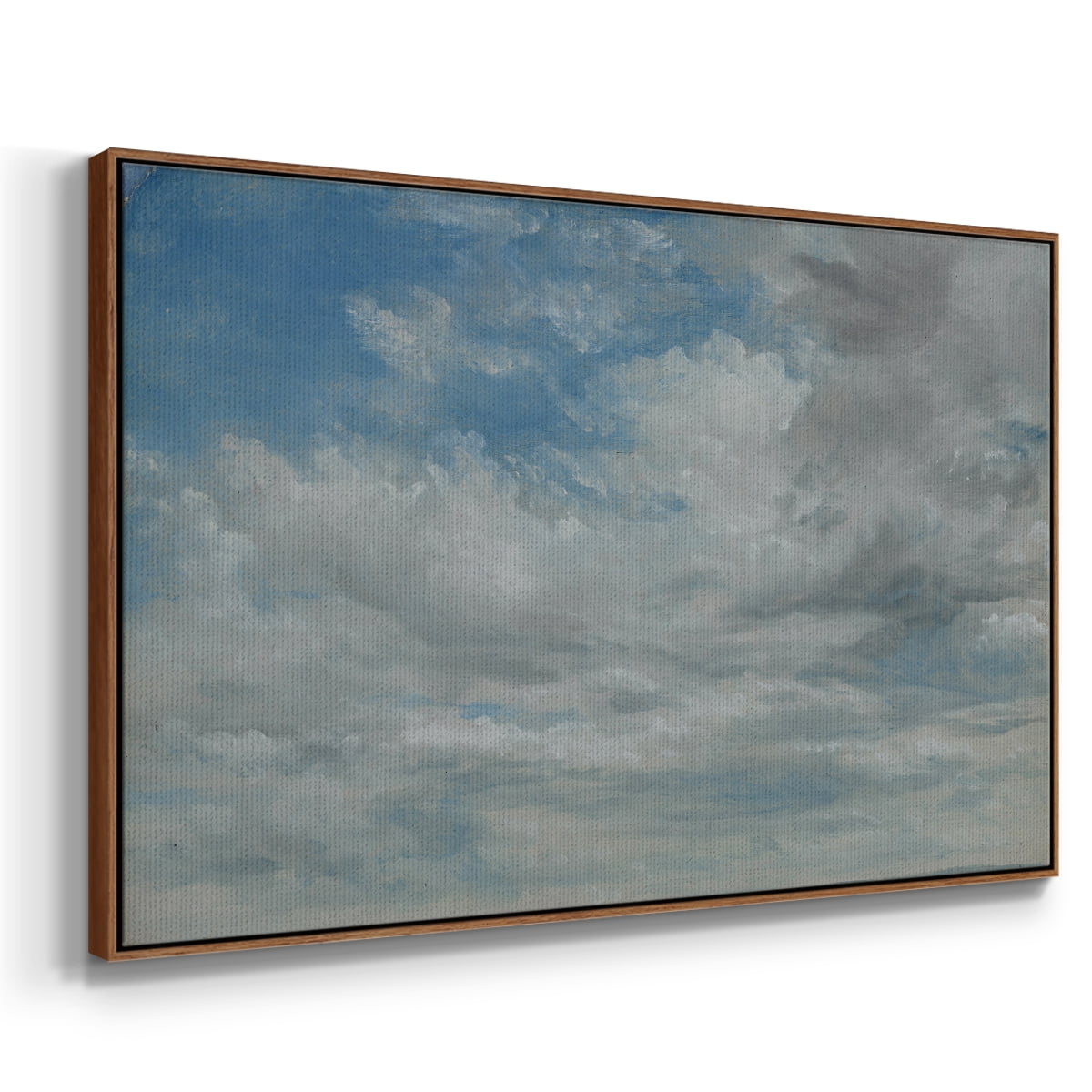 Vintage Landscape-CCCLXIX By Wexford Home Framed in Walnut Wood Gallery Wrapped Canvas 25 in. x 37 in.