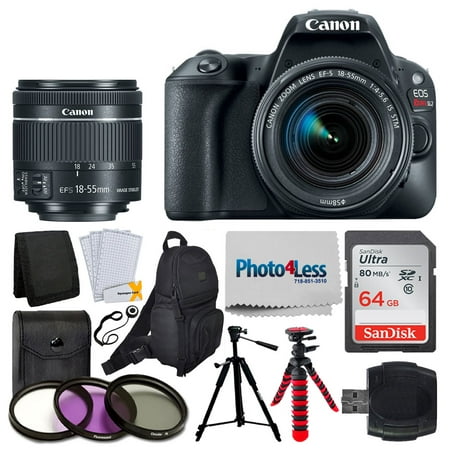 Canon EOS Rebel SL2 DSLR Camera +EF-S 18-55mm IS STM Lens 64GB