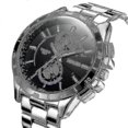 thumbnail image 1 of Longbo 8833 Men Watch Luminous Stainless Steel Fashion Casual Quartz Wrist Watch, 1 of 5