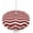White Red, variant on Outdoor Tablecloth with Umbrella Hole and Zipper 60R Red Ripples Stripes Table Cover for Round Tables Waterproof Tabletop Collection for Patio Garden Picnic Camping