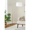 thumbnail image 3 of Grandview Gallery 69” Task Floor Lamp Plated Gold w/ Off-White Shade for Living Room, Study and More, 3 of 11