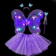 thumbnail image 4 of Shadoumai Glowing Fairy Set For Girls Includes Light Up Wand And Floral Four Piece Dress Up Play Outfit, 4 of 5