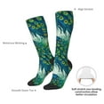 thumbnail image 4 of Naloa Peacock And Flowers Thigh High Socks Extra Long Stretchy Sock Women Over Knee High Opaque Stocking Daily Wear, 4 of 6