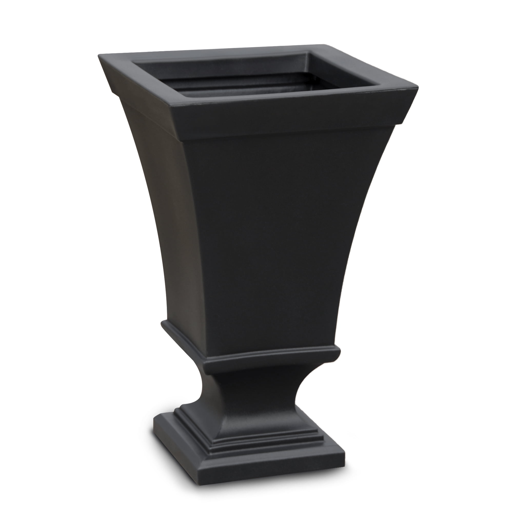 Vienna 25in Tall Urn Planter - Black (2-Pack)
