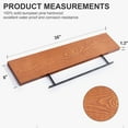 thumbnail image 3 of 36 inch Floating Shelves, 8 inch Deep Solid Wood Wall Shelves Set of 2, Rustic Floating Wall Shelves for Bathroom Bedroom Living Room Kitchen Office, 3 of 7