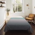 thumbnail image 4 of Turquoise Grey Ombre Tapestry for Bedroom Wall Hanging Tapestry,Teal Modern Geometric Striped Abstract Art Ceiling Backdrop Tapestries Poster Blanket Wall Decor for Teens Room Living Room 51" x 59", 4 of 8