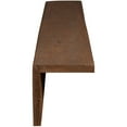 thumbnail image 3 of Ekena Millwork 10"W x 12"H x 8'L 2-Sided (L-beam) Rough Sawn Endurathane Faux Wood Ceiling Beam, Natural Pecan, 3 of 17