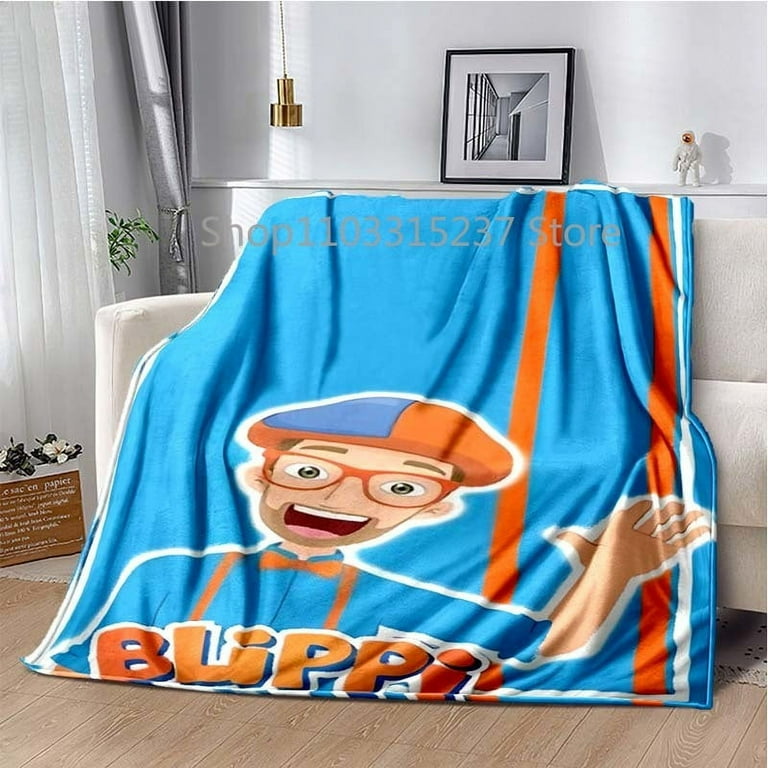 Blippi Birthday Blankets Soft Warm Throw Blanket for Bathroom Bedroom Living Room Sofa Bed Car brithday Gift Walmart