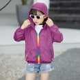 thumbnail image 2 of Shadoumai Back To School Clothes Girls Sun Hoodie Jacket Lightweight Breathable Summer Outwear For Toddler Kids Comfortable Shield, 2 of 9