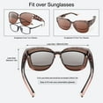 thumbnail image 3 of TINHAO Polarized Sunglasses Over Glasses for Women Men, Fit Over Glasses Sunglasses with Square Oversized UV Protection, 3 of 6