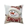 thumbnail image 6 of Christmas Pillow Covers / Cases 18×18 Inch (Pillow Insert Not Included), Flax Material, Soft, Machine Washable, 4 Patterns for Choose, Decoration for Bedroom, Christmas Party, Home, 1PC, 6 of 6