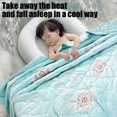 thumbnail image 6 of Qocolhg Cute Summer Quilt Bedding Modern Air Conditioner Quilt for Kids, Cotton Breathable Comforter Print Floral Quilts Bedspread, Cooling Blankets for Hot Sleepers, 39x59 inch, Blue, 6 of 6