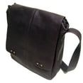 thumbnail image 3 of Le Donne Leather Rivet Laptop Messenger LD-187, 3 of 5