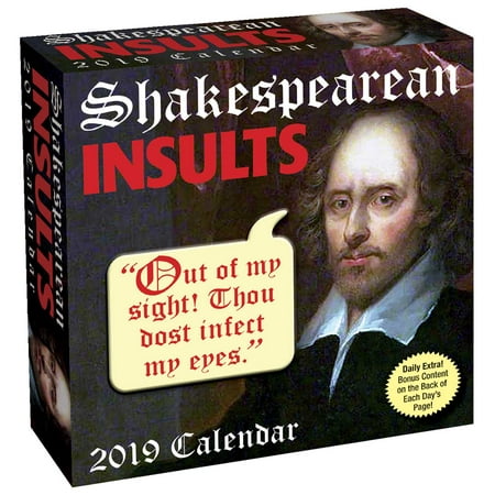 Shakespearean Insults 2019 Day-to-Day Calendar (Best Insults For Guys)