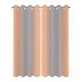 thumbnail image 2 of Outdoor Curtains for Patio Ombre Abstract Gradient Coral Pink and Gray Waterproof Privacy Outside Curtains with Tiebacks Grommet Top Pergola Curtains for Porch Cabana Gazebo 2 Panels, 54x95 inch, 2 of 7