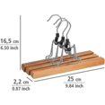 thumbnail image 5 of Natural Trouser Hanger - Set Of 3, Wood, 25 X 16.5 X 2.2 Cm, Brown, 5 of 5