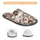 thumbnail image 3 of Balery lips record rock Skull Pantuflas de Casa de Felpa Silenciosas con Diseño Estampado, Zapatillas Cómodas Antideslizantes de Algodón para Interior-Medium, 3 of 8