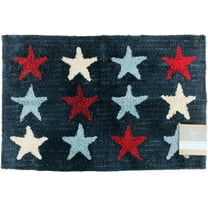 Serafina Home American Pride Tufted Rug, Red White Blue Small Throw Rug for Entry Way Kitchen Laundry Doorway Bedroom Bathroom 20" x 30" Inch (God Bless America)
