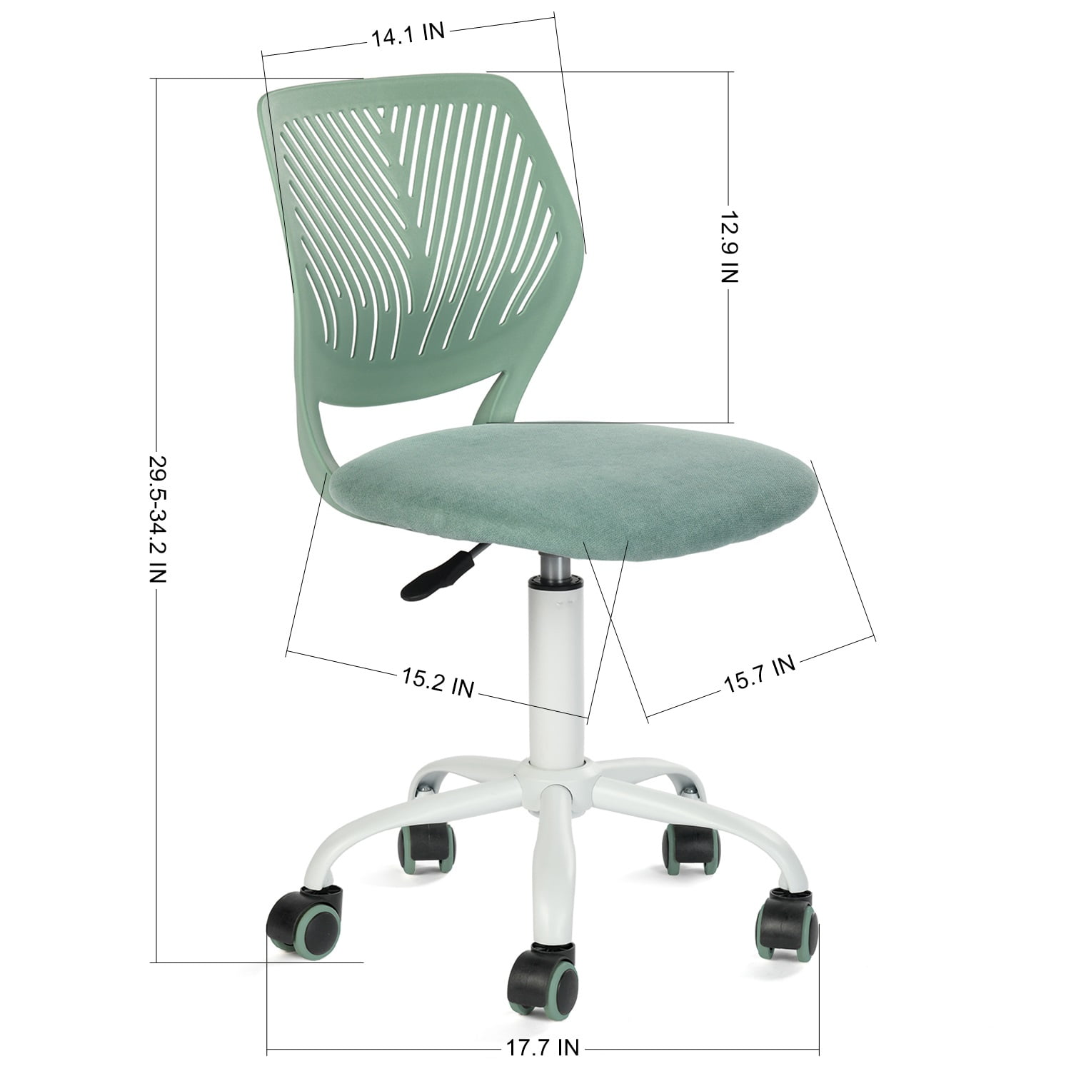 Homy Casa Modern Swivel Office Lobby Reception Chair for Professional Waiting Room, Avocado Green