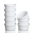 thumbnail image 2 of Bingirl Ramekins Bowls, Set of 8, Porcelain Dipping Sauce Bowls, Oven Safe, Classic Style Ramekins for Baking Souffle Ramekins, Creme Brulee Porcelain Ramekins, 2 of 6
