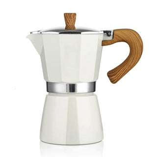 Espresso Coffee Maker Moka Pot: PEDRINI ITALY Polished Aluminium Stove