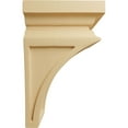 thumbnail image 3 of Ekena Millwork 3 1/2"W x 3 3/4"D x 6"H Mini Nevio Wood Corbel, Alder, 3 of 4