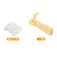 thumbnail image 3 of Unique Bargains Plastic Floss Bobbin Sewing Thread Card Board with Winder, White 100 Pack, 3 of 6