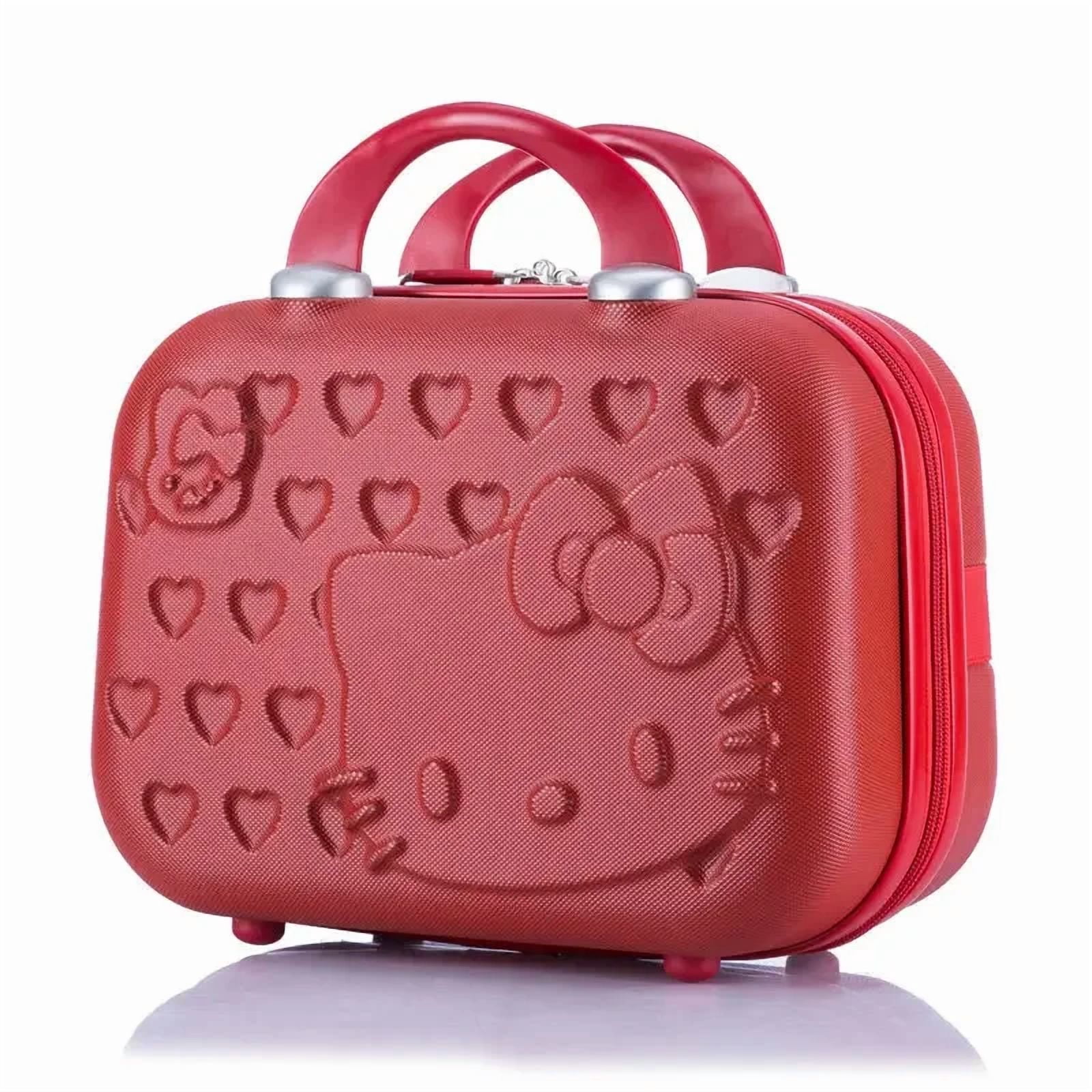 Hello Kitty Storage Case Suitcase Box Large capacity Cosmetic Bags Portable Travel Handbag Carrying  A Nice Gift