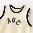 thumbnail image 5 of Hifoo Infants Jumpsuits Boys Girls Sleeveless Letter Prints Romper O-Neck Bodysuits Clothes Holiday Daily Casual Spring Cartoon Back To School Onesie One-Pieces, 5 of 6