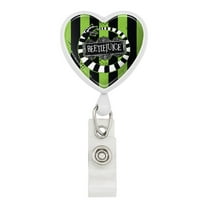 Beetlejuice Beetle Worm Heart Lanyard Retractable Reel Badge ID Card Holder