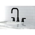 thumbnail image 4 of Kingston Brass FSC8930NDL NuvoFusion Widespread Bathroom Faucet with Brass Pop-Up, Matte Black, 4 of 5