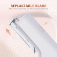 thumbnail image 2 of Rechargeable Sonic Dermaplane Razor for Women, 2-in-1 Facial Exfoliation & Peach Fuzz Removal, 3-Speed Tool with LED Light & 5 Refill Dermablades, 2 of 8