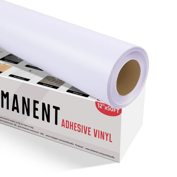 Rollo de vinilo YRYM HT de 30 cm x 15 m, color blanco mate