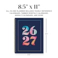 thumbnail image 3 of Organized by Happy Planner Monthly Weekly Big Planner (8.5" x 11") Bright Year 15-Month April 2026-June 2027, metal twin loop, 3 of 19