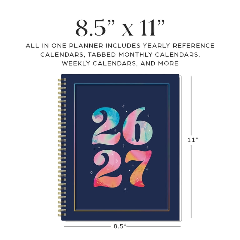 Organized by Happy Planner Monthly Weekly Big Planner (8.5