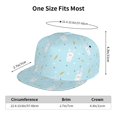 thumbnail image 6 of Fotbe Cute Bunny Flat Bill Visor Cap Classic Snapback Hat Polyester Foam Trucker Hat Trucker Cap Adjustable Baseball Cap, 6 of 9
