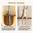 thumbnail image 5 of S-HOME Adjustable 3-Color LED Sandstone Wall Decor Featuring Simulated Green Plants and Rabbit Statue for Living Room and Bedroom, 5 of 14