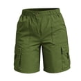 thumbnail image 6 of Aoiroe Women's Hiking Cargo Shorts Lightweight Shorts for Travel Athletic Green XL, 6 of 6