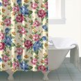 thumbnail image 4 of Pioneer Flower Floral Print Pattern Shower Curtain 84"x72" ,Bathroom Decorative Shower Curtains Set with 12 Hooks,Modern Waterproof Washable Shower Curtain, 4 of 6