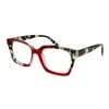 Elton John Pop Specs Reading Glasses - Red Remix 1.75, Rectangle Frame