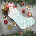 thumbnail image 6 of Coolnut 17.7 Inch Christmas Stockings, 2 PCS Leaf Geometric Presonalized Large Stocking Sock for Family Holiday Xmas Party Decorations, 6 of 7