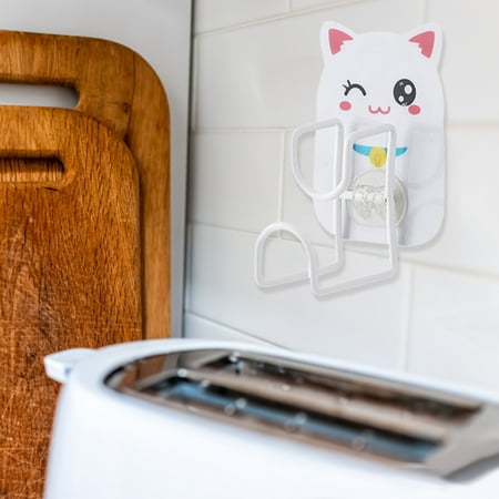 

Ikeay Clearancebathroom Punch-Free Basin Hook White Cartoon Cat Multifunctional No Punching Washbasin Storage Wall Hanger Bathroom Cartoon Rack Hook Bathroom Hooks for Towels Adhesive Hooks