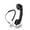Black, variant on Jiawu Vintage Retro Telephone Handset, Cell Phone Receiver MIC Microphone Speaker for Cellphone, Smartphone and Computers, Old Telephone Headse with 3.5 mm Socket ()